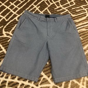 J Crew Shorts Mens 32 Chino 10.5 Inseam Blue White Casual